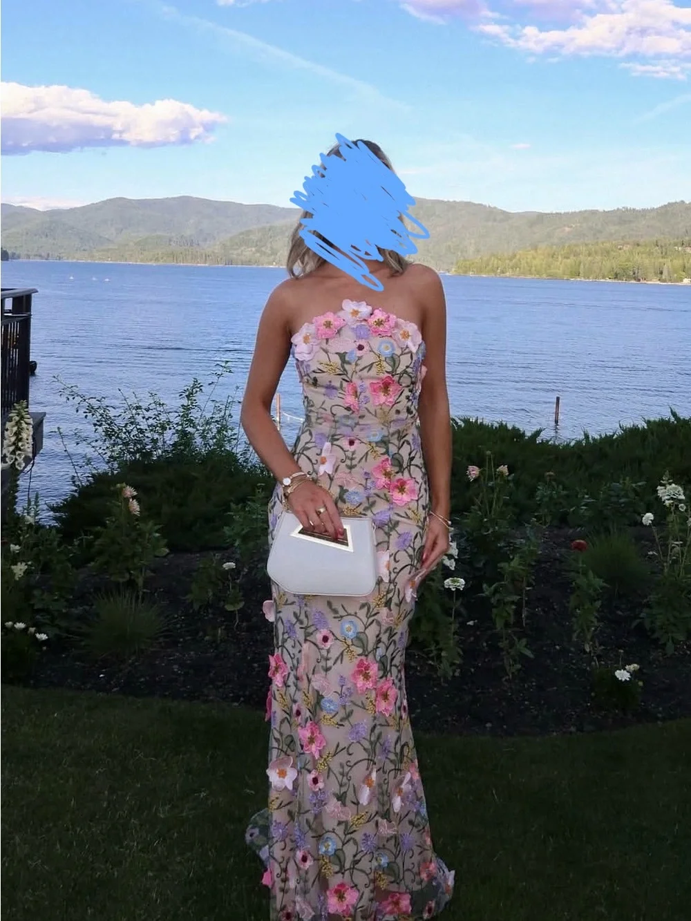 ELLIATT Nydia Gown in Multi Floral - Picture 1 of 5